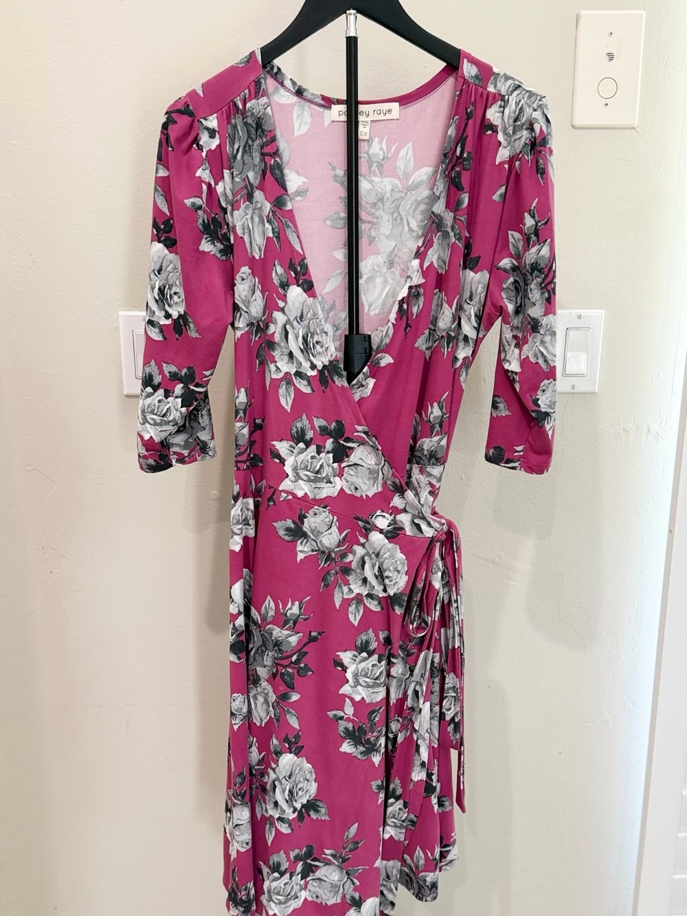 Paisley Raye Floral Wrap Dress Cottagecore Coquette Rose Print Date Night